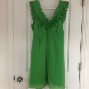 Womens Lilly Pulitzer size 8 Bright Green Lined Dress